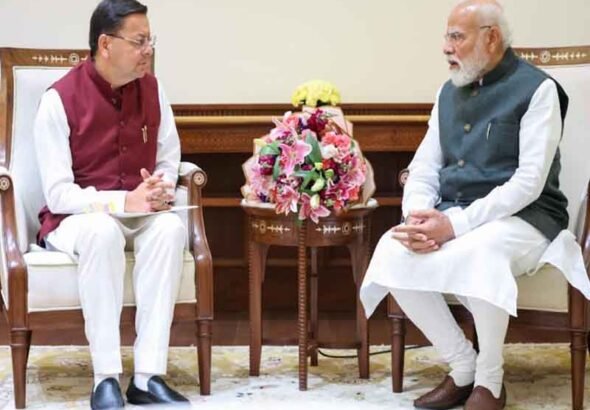 मुख्यमंत्री ने राज्य के विकास में केंद्र के सहयोग के लिए जताया प्रधानमंत्री का आभार