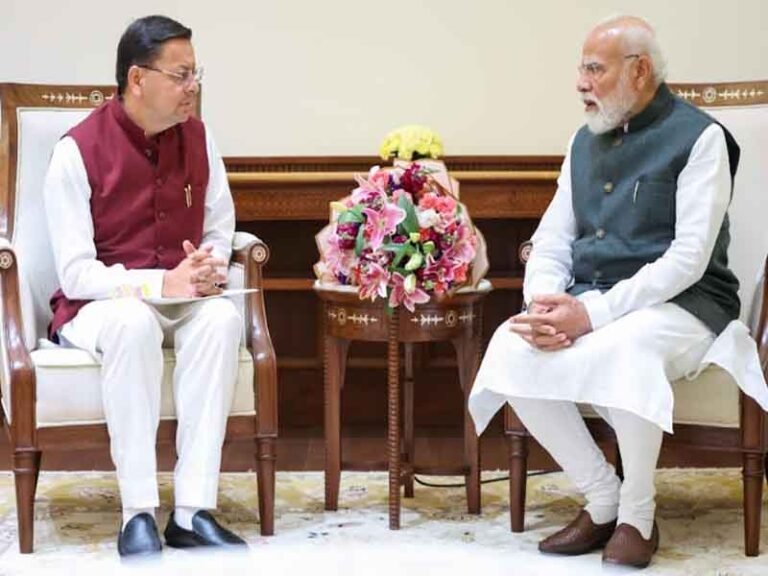 मुख्यमंत्री ने राज्य के विकास में केंद्र के सहयोग के लिए जताया प्रधानमंत्री का आभार