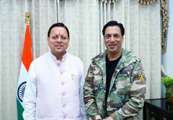 CM धामी से फिल्म निर्माता-निर्देशक मधुर भंडारकर की मुलाकात