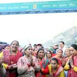 भारत के प्रथम सीमांत गांव माणा पहुंचे मुख्यमंत्री धामी