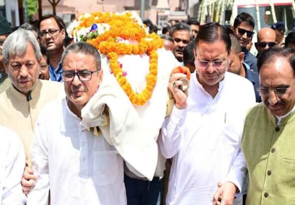 मेजर जनरल भुवन चंद्र खंडूड़ी जी का संपूर्ण जीवन अनुशासन, सादगी, ईमानदारी और राष्ट्रसेवा के लिए समर्पित रहा-मुख्यमंत्री पुष्कर