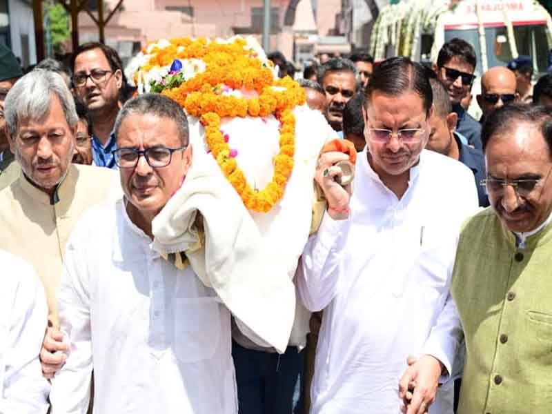 मेजर जनरल भुवन चंद्र खंडूड़ी जी का संपूर्ण जीवन अनुशासन, सादगी, ईमानदारी और राष्ट्रसेवा के लिए समर्पित रहा-मुख्यमंत्री पुष्कर