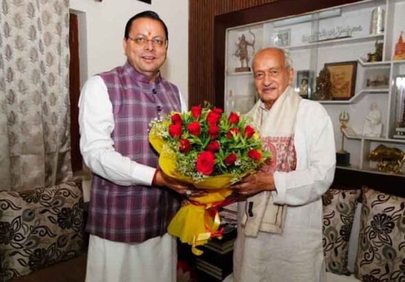 भगत सिंह कोश्यारी को पद्म भूषण से सम्मानित किया जाना न केवल उत्तराखण्ड बल्कि पूरे देश के लिए गौरव का विषय-मुख्यमंत्री धामी