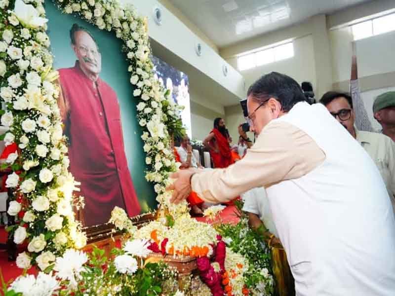 मेजर जनरल (सेवानिवृत्त) भुवन चंद्र खण्डूड़ी का व्यक्तित्व बहुआयामी था-मुख्यमंत्री धामी