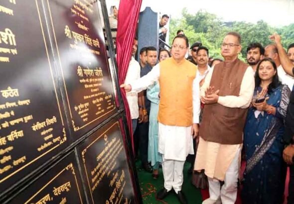 मसूरी विधानसभा में विभिन्न विकास योजनाओं का लोकार्पण-शिलान्यास किया मुख्यमंत्री पुष्कर सिंह धामी ने 