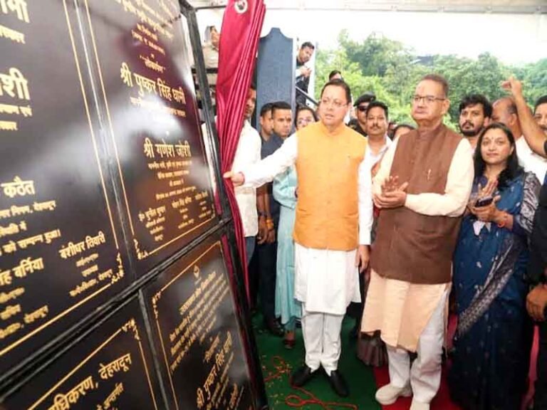 मसूरी विधानसभा में विभिन्न विकास योजनाओं का लोकार्पण-शिलान्यास किया मुख्यमंत्री पुष्कर सिंह धामी ने 