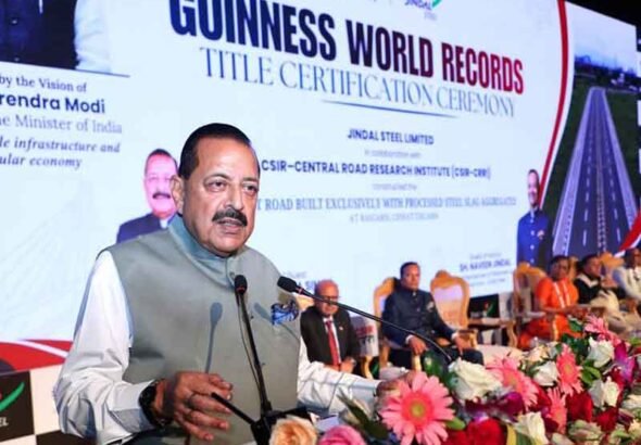 स्टील स्लैग की सड़कें निर्माण लागत में 40 प्रतिशत तक की कटौती कर सकती हैं और चार गुना अधिक मजबूती प्रदान कर सकती हैं: डॉ. जितेंद्र सिंह